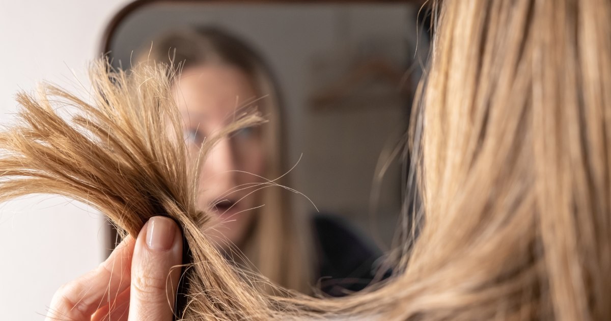 Cabello dañado por deshidratación capilar