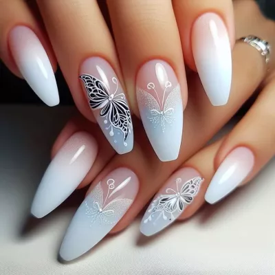 butterfly nail art