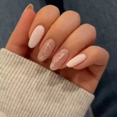 Butterfly Nail Art- femenino y delicado